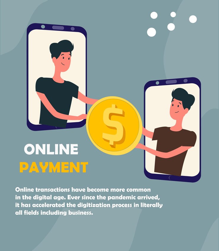 Vetor conceito de pagamento móvel on-line sem caixa eletrônica ou banco homem pagando com aplicativo de smartphone
