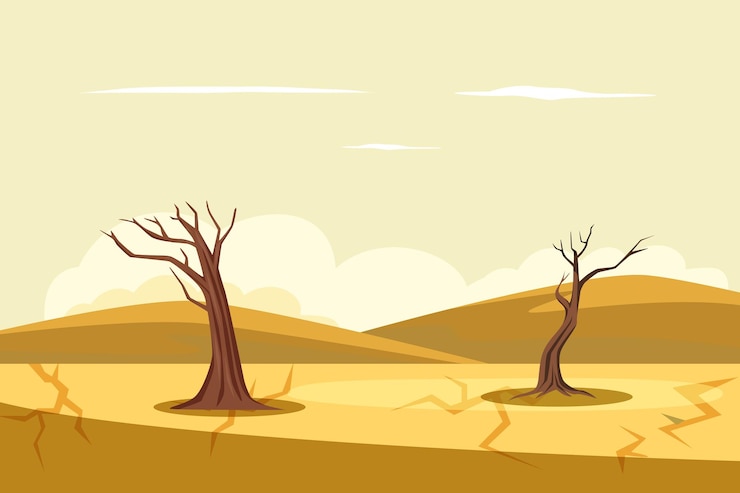 Vetor conceito de paisagem ilustração vetorial plana colorida isolada