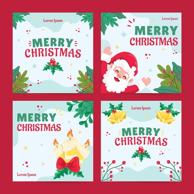 Conceito de Papai Noel pós-natal de mídia social