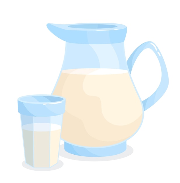 Vetor conceito de produto lácteo