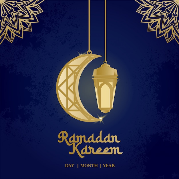 Conceito de ramadan kareem quadrado