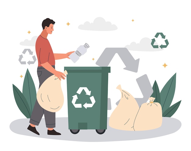 Conceito de reciclagem