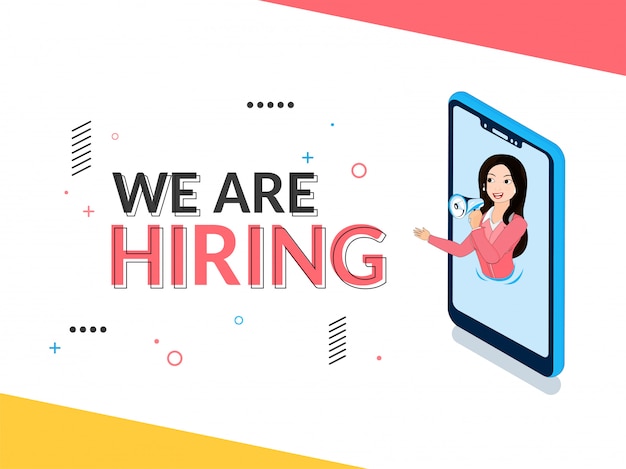 Conceito de recrutamento de emprego.