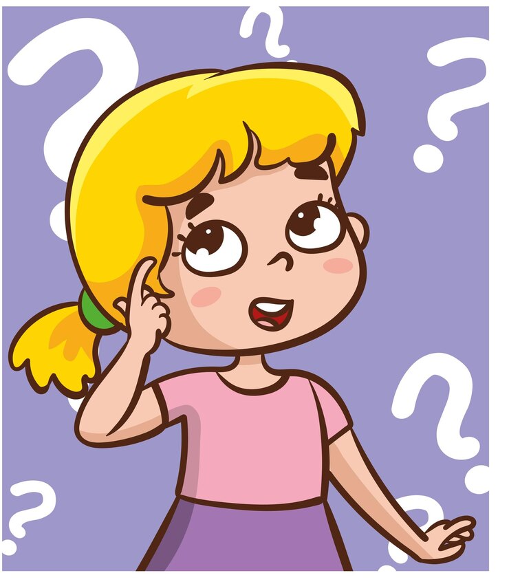 Vetor conceito de resolução de problemas menino bonito menino atencioso fazer perguntas menino confuso e feliz de entender