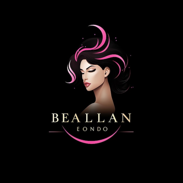 Vetor conceito de salão de beleza desenho de logotipo