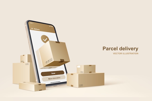 Conceito de serviço de entrega rápida