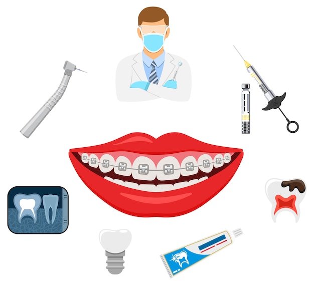 Conceito de serviços odontológicos
