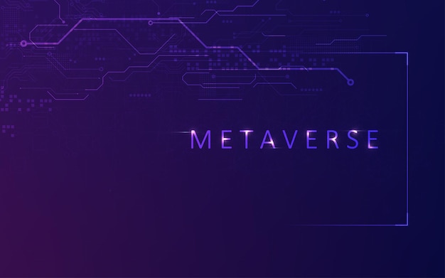 Vetor conceito de tecnologia metaverso inovação do metaverso futurista de conexão com a internet