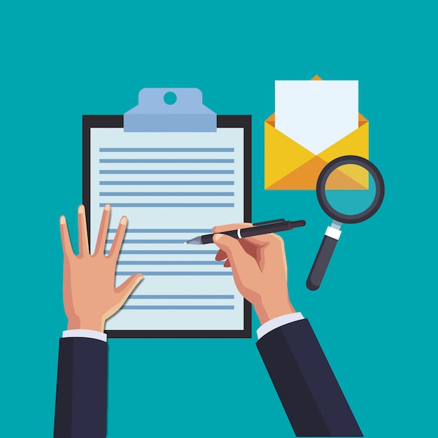 Conceito de trabalho de escritório