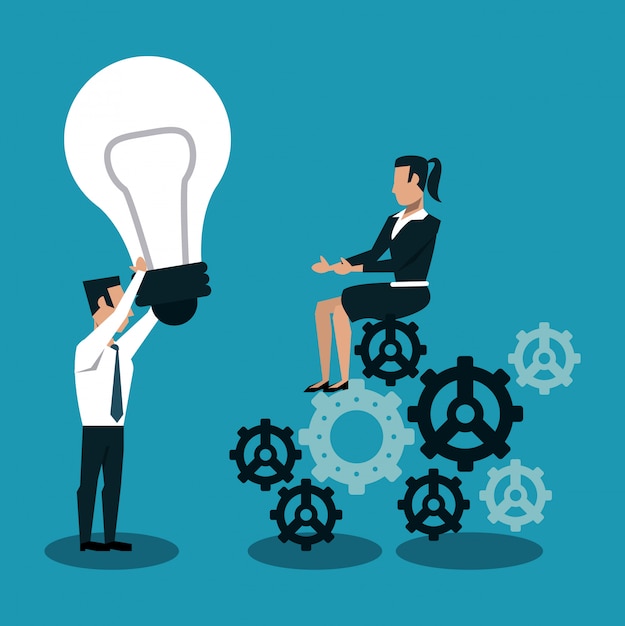 Conceito de trabalho em equipa empresarial