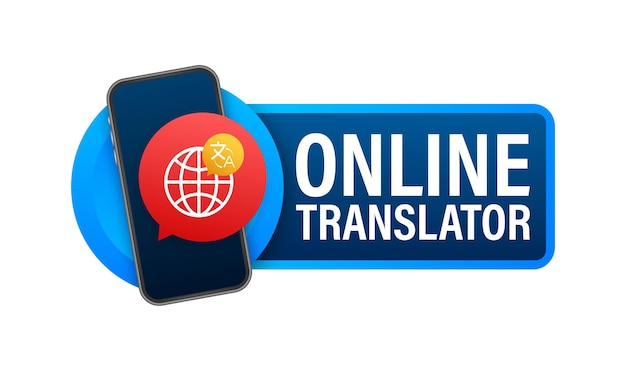 Tradutor de idiomas online tradução de bolhas de bate-papo para