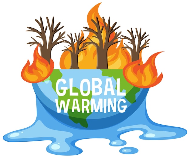 Conceito de vetor de aquecimento global