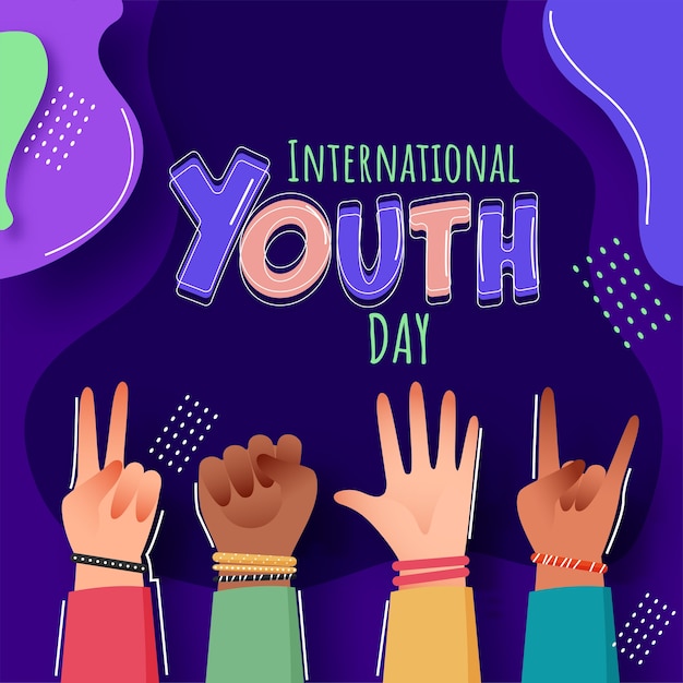 Conceito do dia internacional da juventude