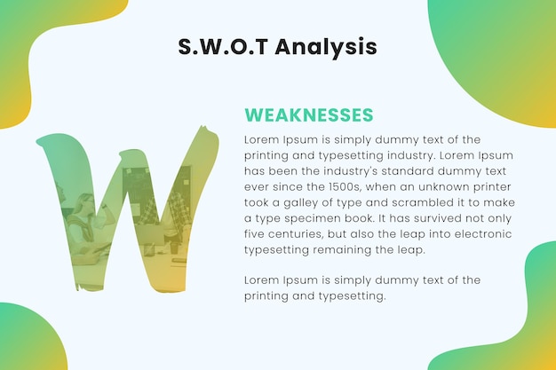 Conceito do modelo de análise swot ilustração vetorial limpa para apresentação de análise de negócios