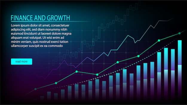 Conceito gráfico de gestão financeira