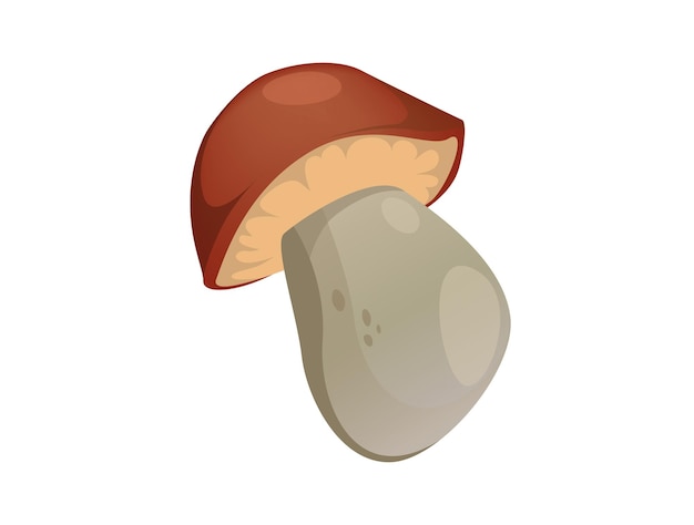 Vetor conceito olá cogumelo da floresta de outono esta ilustração é um design de vetor plano
