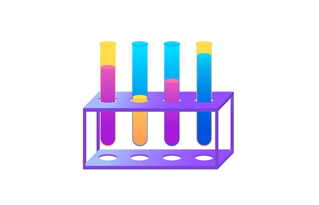 Conceito para realização de projetos de experimentos químicos. Processo de trabalho no banner da web do laboratório.