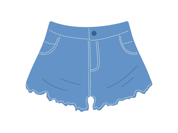 Conceito vetorial de calções jeans
