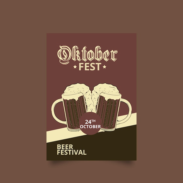 Conceitos de design do festival de cerveja oktoberfest