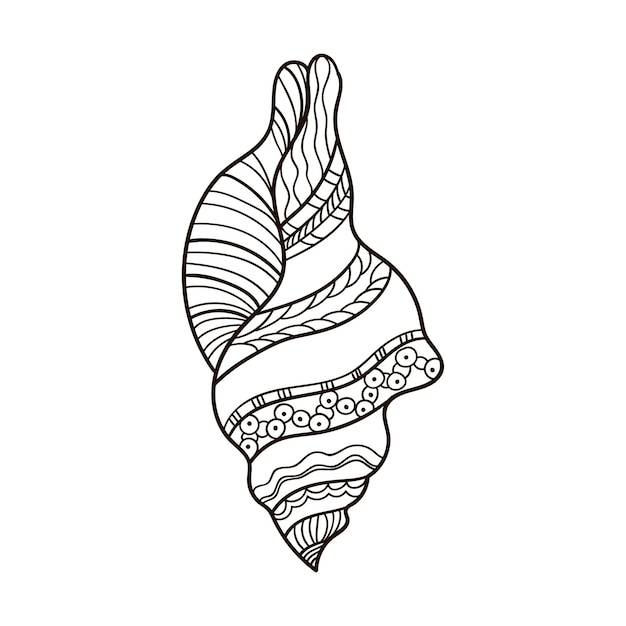 Concha Linear com Ornamento