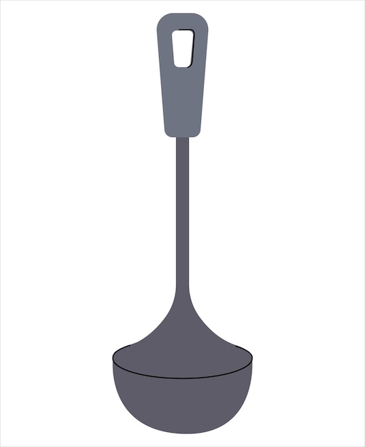 Concha Vector Ilustração plana Elemento de utensílios de cozinha Utensílio de cozinha