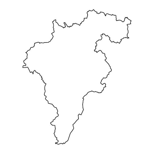 Condado de carlow mapeia condados administrativos da ilustração vetorial da irlanda