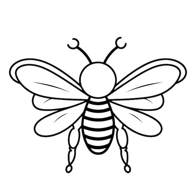 Ícone de contorno de bug elegante em formato vetorial para projetos com temas de insetos
