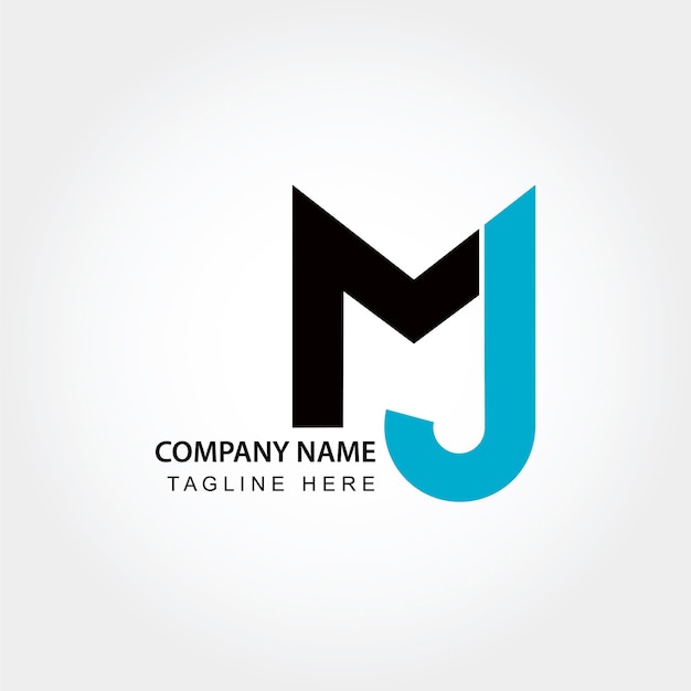 Ícone de letra do logotipo MJ