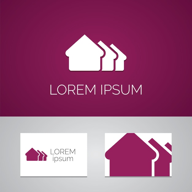 Ícone de modelo de logotipo de construção