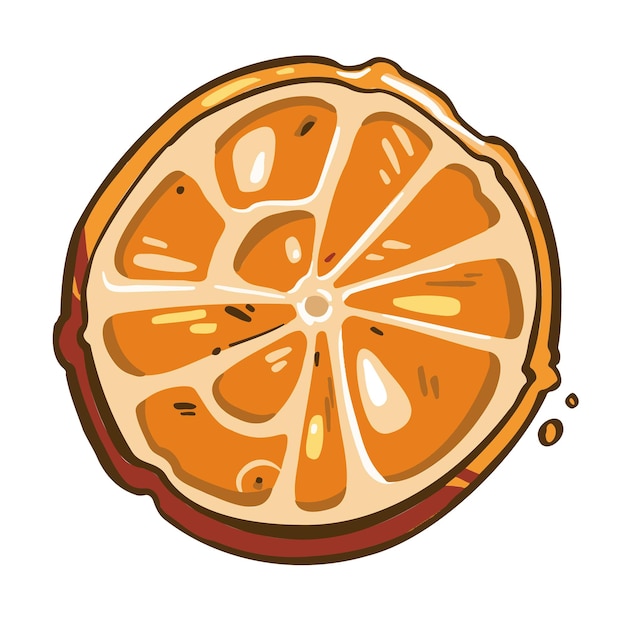 Ícone símbolo limão laranja fruta brilhante colorido