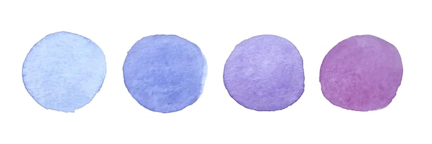 Ícones de capa de destaque de história de mídia social definem pontos de paleta de lavanda desenhados à mão em aquarela