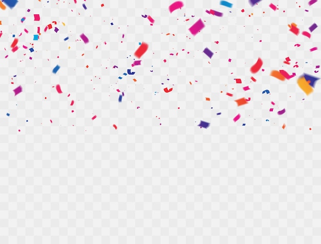 confetti Fitas coloridas.