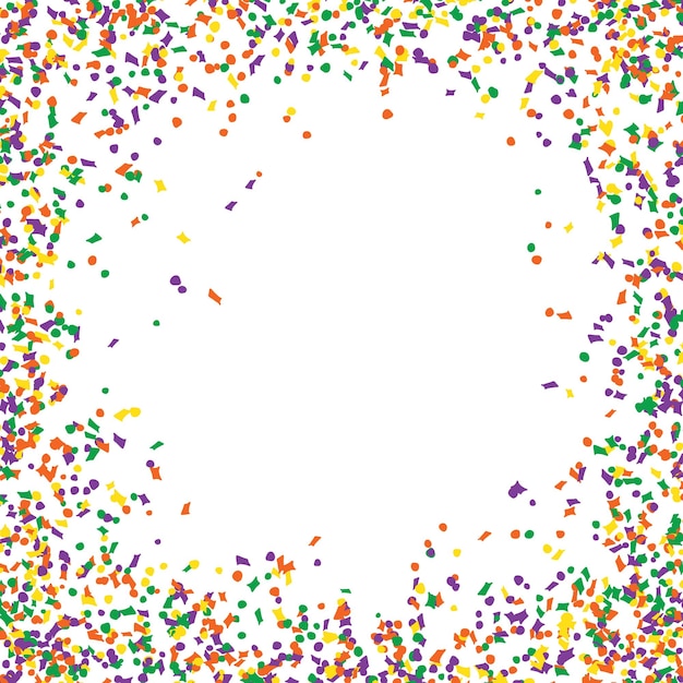 Vetor confetti muitas peças coloridas ilustração vetorial isolada em fundo branco