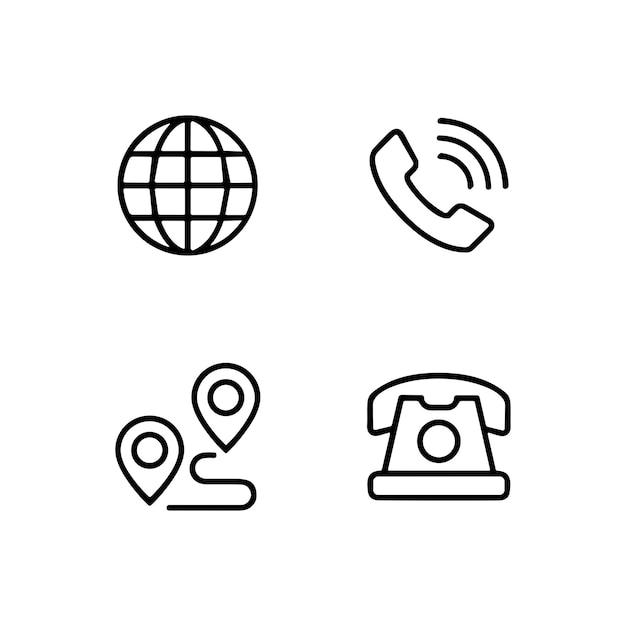 Configuração de ícones de suporte de contato universal