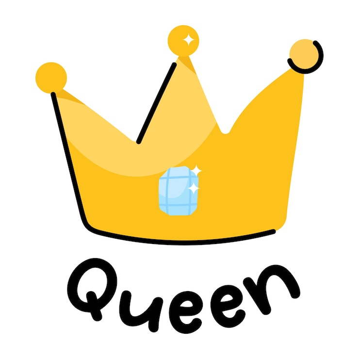 Vetor confira este adesivo exclusivo da rainha