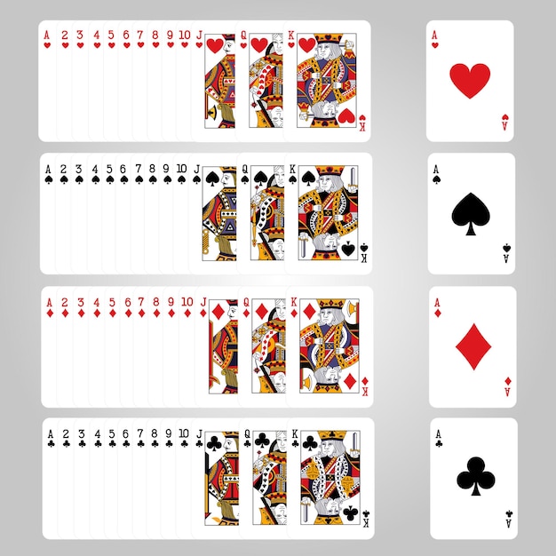 Vetores de Jogo De Cartas De Paciência Freecell No Fundo Verde Com Cartas  De Baralho Padrão e mais imagens de Jogo de cartas Paciência - iStock