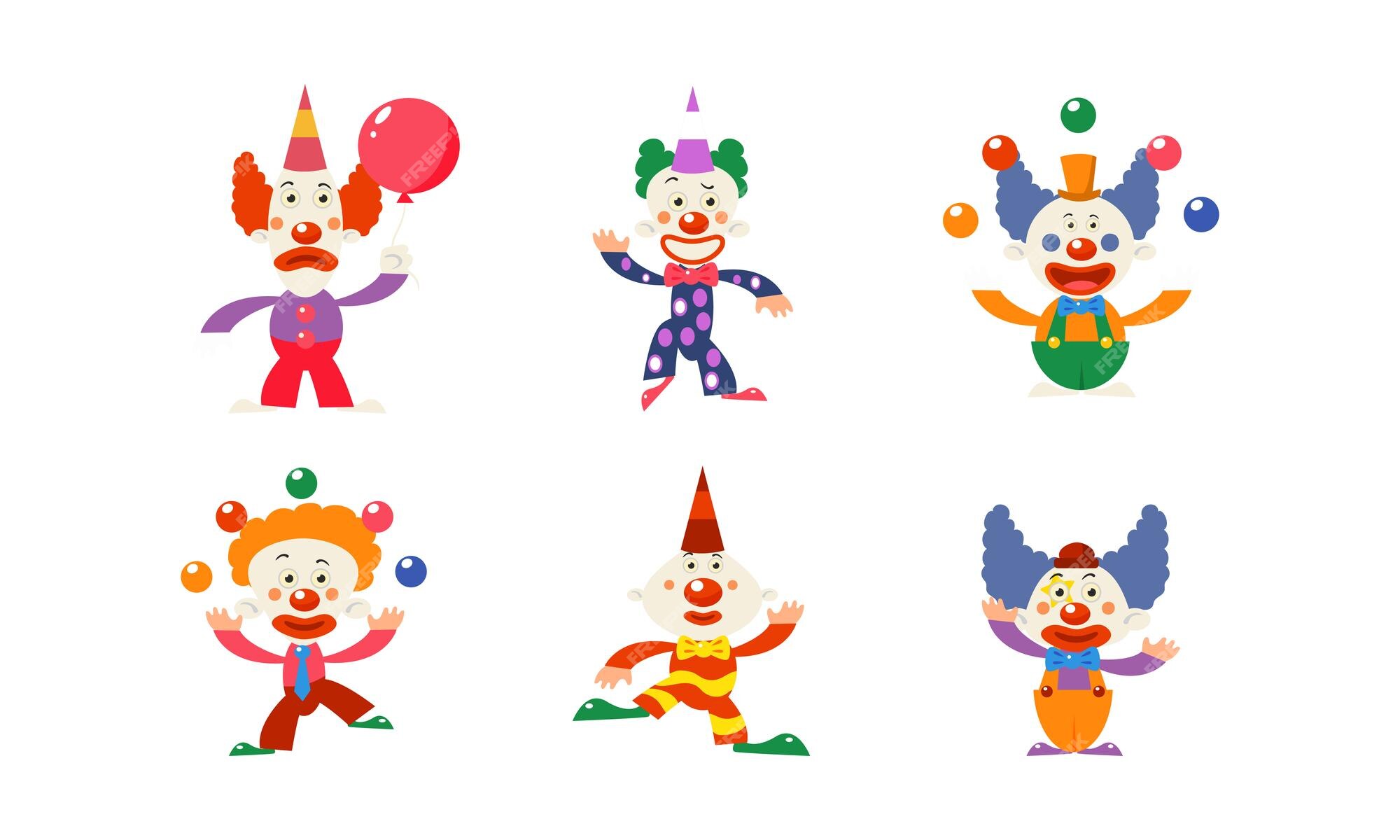 Design PNG E SVG De Personagem De Circo Palhaço Colorido Para