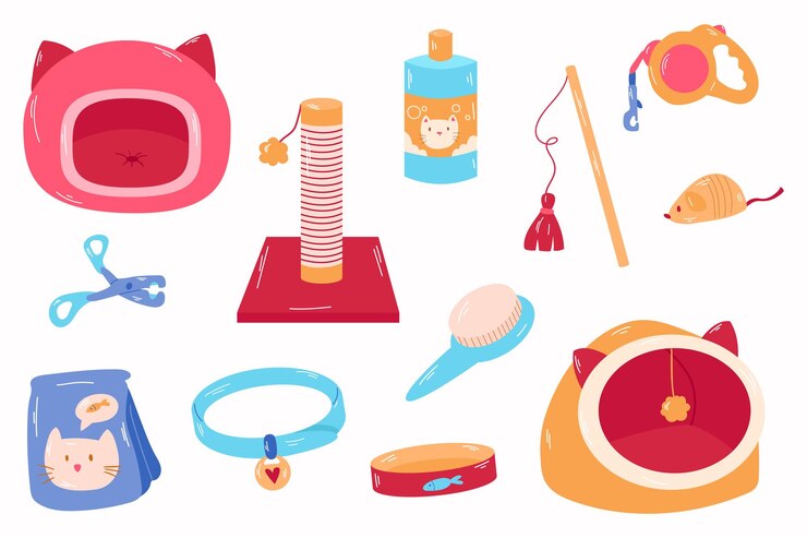 Conjunto de acessórios para animais de estimação Brinquedos para gatos suprimentos de comida