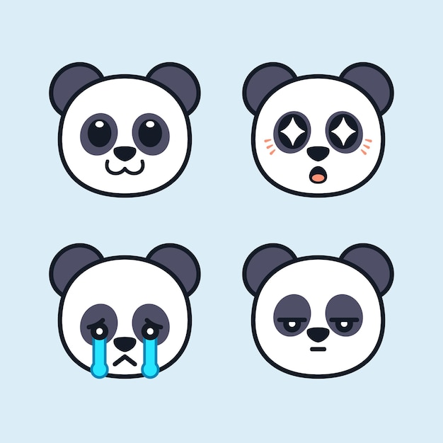 Adesivos Cara Panda