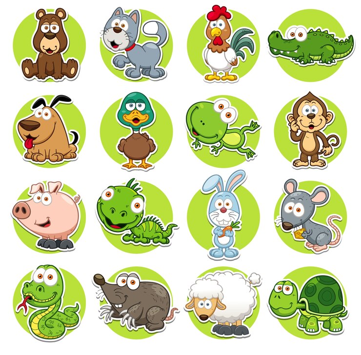 Conjunto de animais