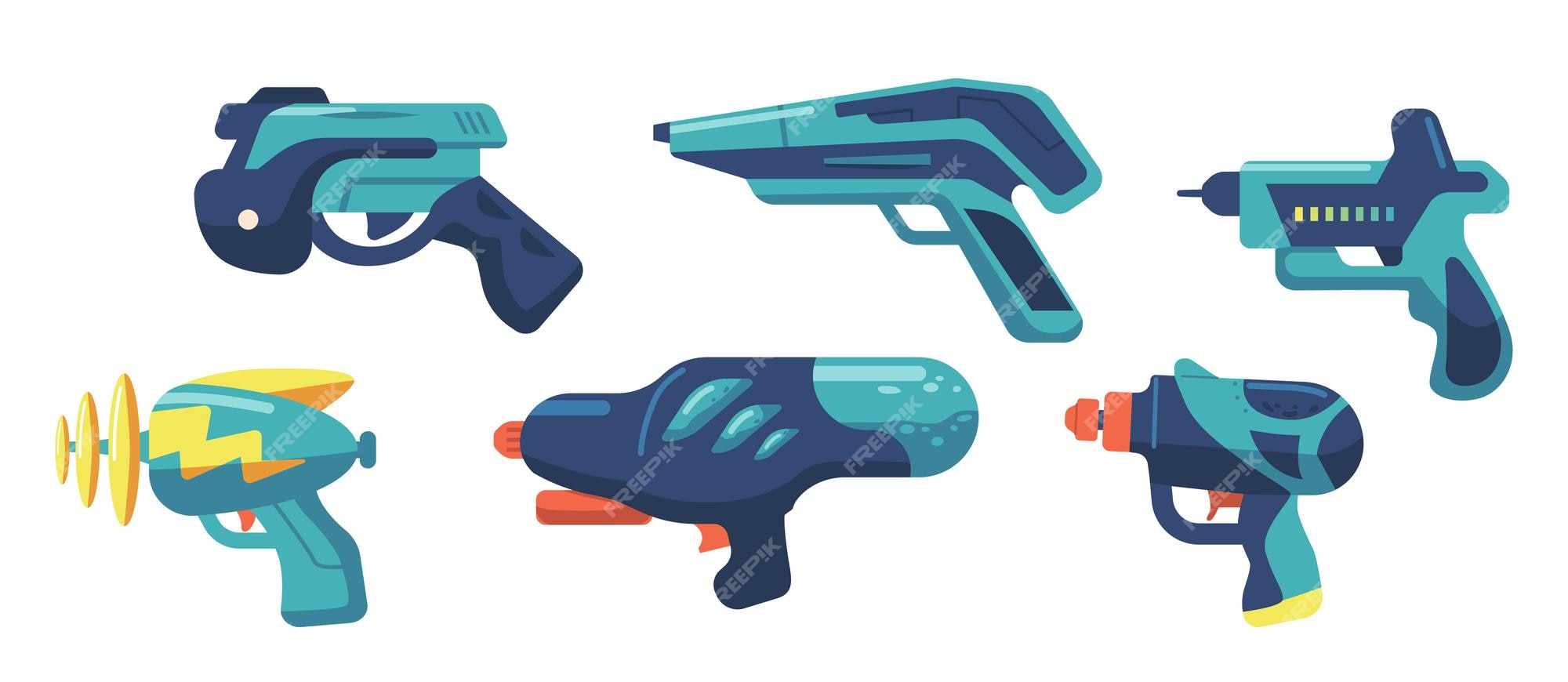 Ícone de jogo de arma de brinquedo alienígena ilustração 3d