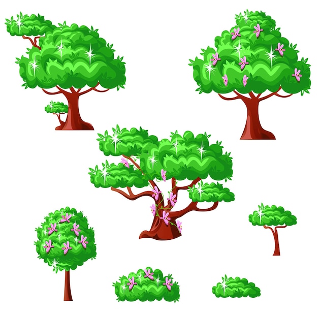 Conjunto de árvores de fada