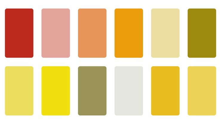 Vetor conjunto de bandeira abstrata de paleta de cores plana para fundo