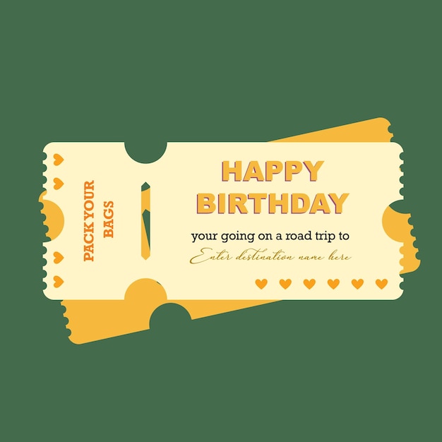 Conjunto de bandeiras de adesivos de aniversário desenhados à mão
