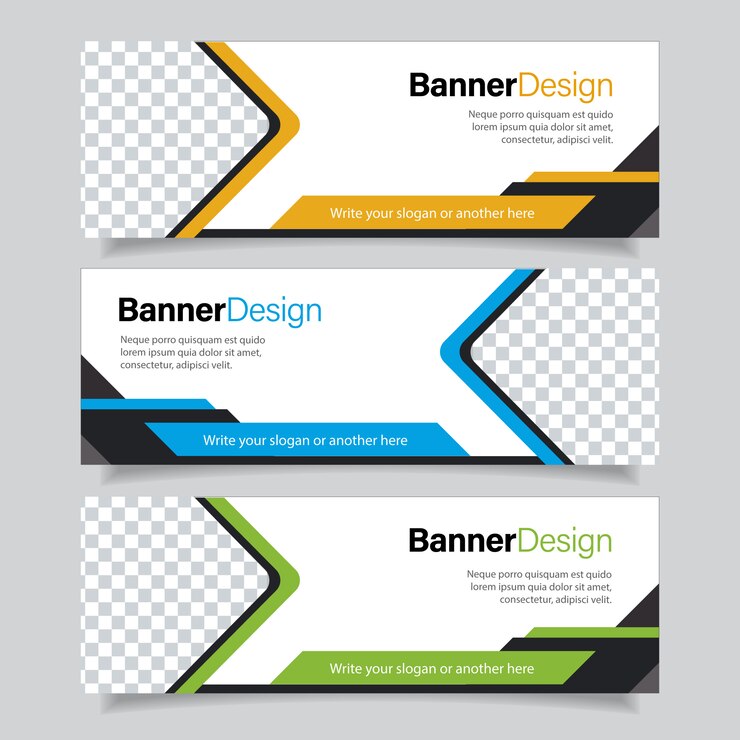 Vetor conjunto de banner de negócios