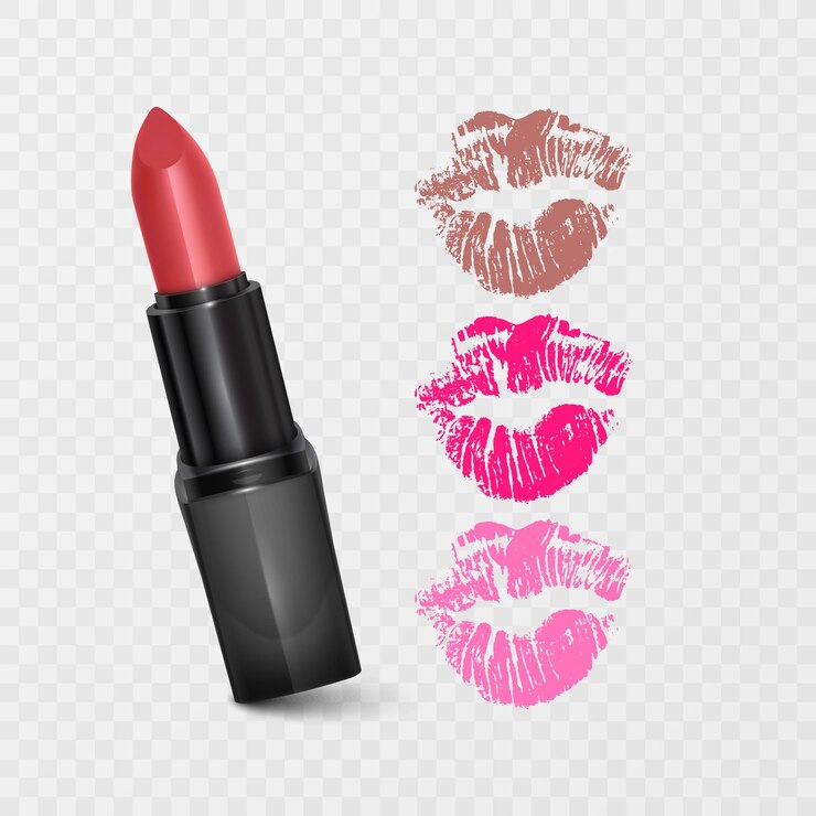 Vetor conjunto de batons coloridos batom vermelho batom rosa batom laranja conjunto de batom vermelho