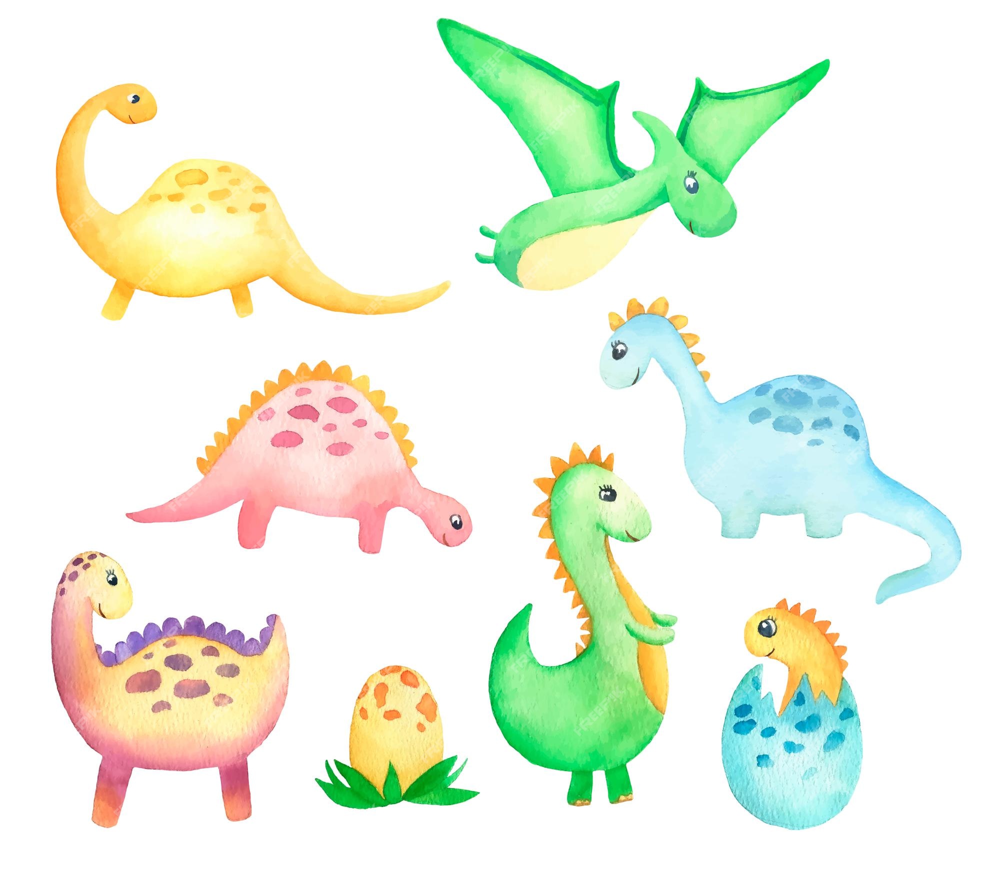 Página 7  Dinossauro Baby Aquarela Imagens – Download Grátis no Freepik