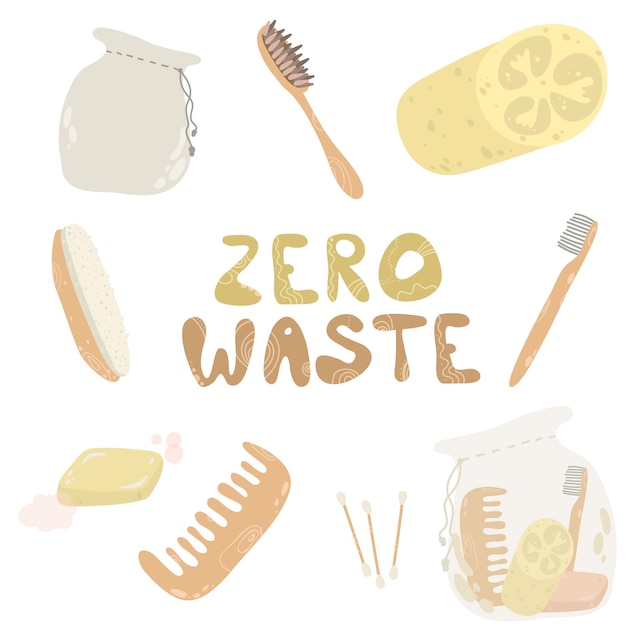 Conjunto de beleza e higiene Zero Waste Products Escova sabonete natural pacote orgânico bambu Ecologia conjunto