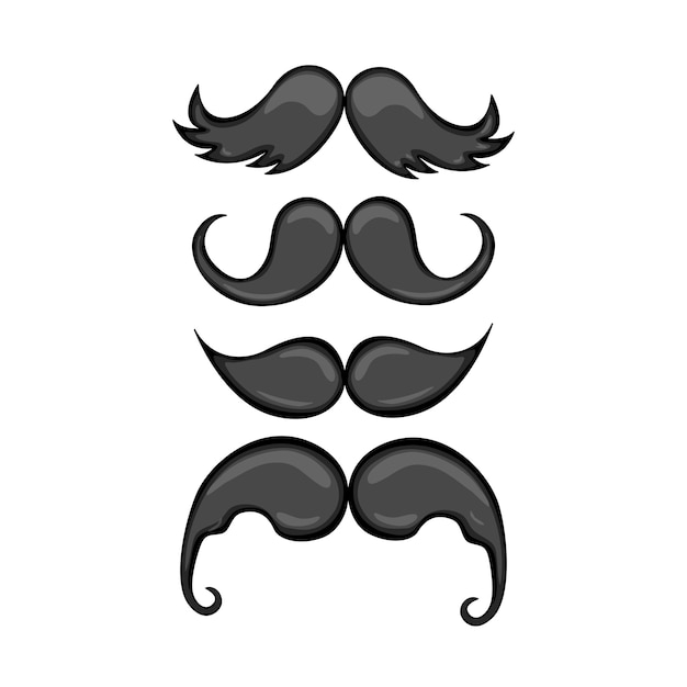 Conjunto de bigodes.