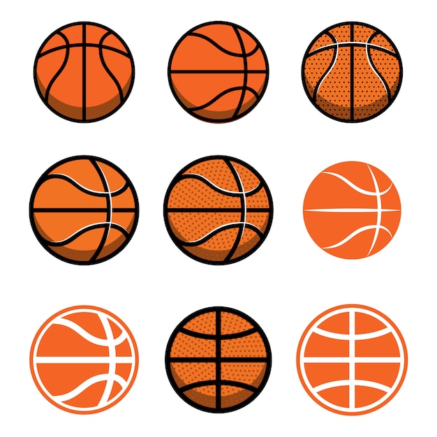 Desenho De Conjunto ícones Basquete Bolas Basquete Isoladas No Fundo Branco  PNG , Desenho De Basquete, Desenho De Cesta, Desenho De Bola Imagem PNG e  Vetor Para Download Gratuito